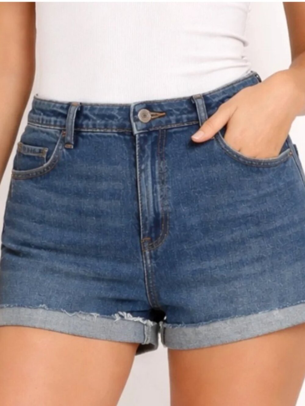 Abercrombie Curve Love High Rise Stretch Shorts